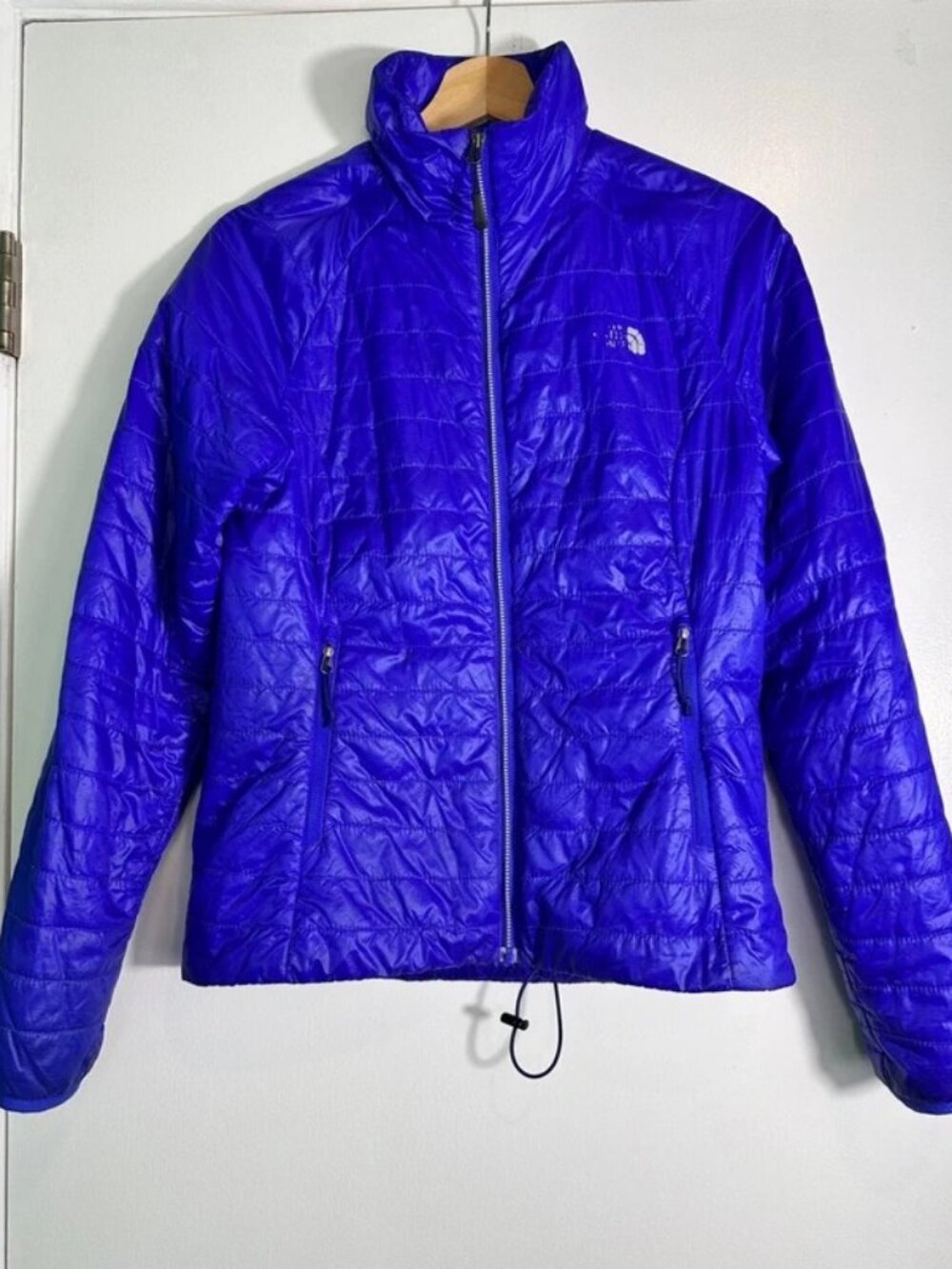 The North Face Quilted Puffer Jacket Blue Full Zip Women's XS